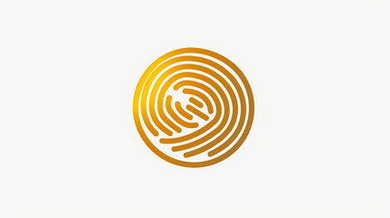A sleek and circular human thumbprint logo, available in both color and white variations. This minimalist design exudes sophistication and modernity, with the thumbprint symbolizing uniqueness 