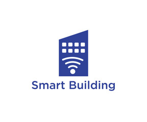 Smart Building logo icon design illustration