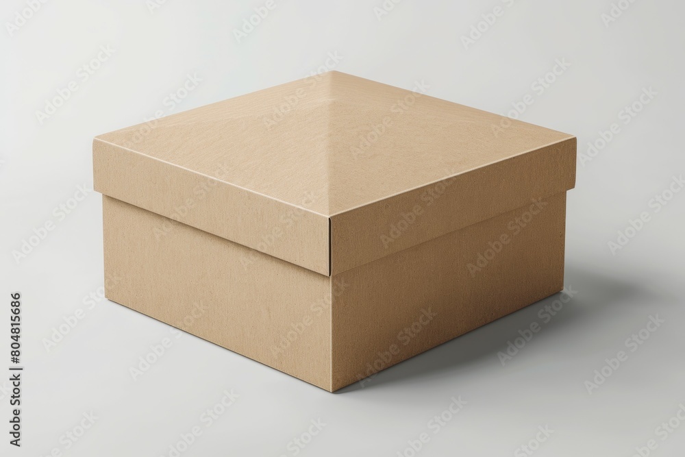 Poster A cardboard box with a triangular top