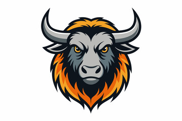 yak head logo vector illustration