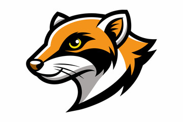 skunk head logo vector illustration
