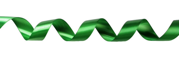 Obraz premium Green ribbon, PNG image