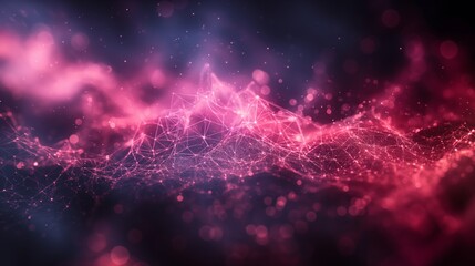 Obraz premium An illustration of a blue abstract plexus geometrical background