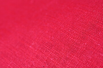 red hemp viscose natural fabric cloth color, sackcloth rough texture of textile fashion abstract background
