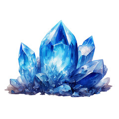 Blue shiny magic crystals. Good for games, books and nft projects.