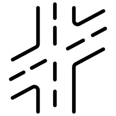 road line icon