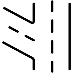 road line icon