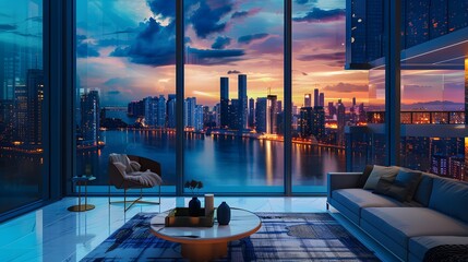 Fototapeta premium contemporary city skyline