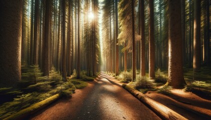  Forest in the morning