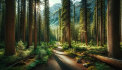  Forest in the morning