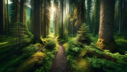  Forest in the morning