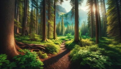  Forest in the morning