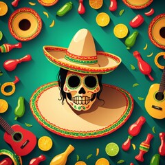 mexican party poster