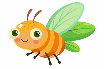 fruit fly cartoon vector illustration