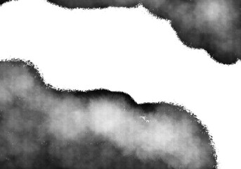 Bold black minimalistic ink watercolour hand drawn illustration shapes abstract