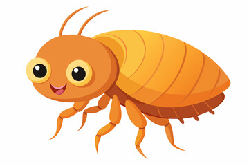 flea beetle cartoon vector illustration