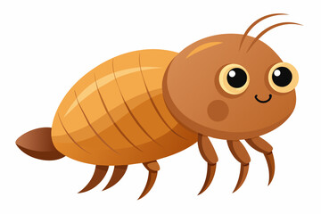 flea beetle cartoon vector illustration