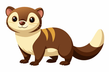 ferret cartoon vector illustration