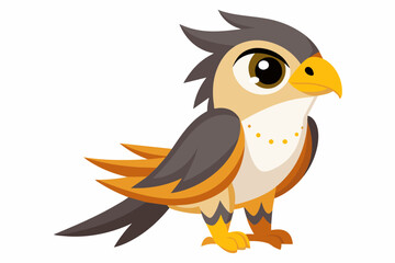 falconet cartoon vector illustration