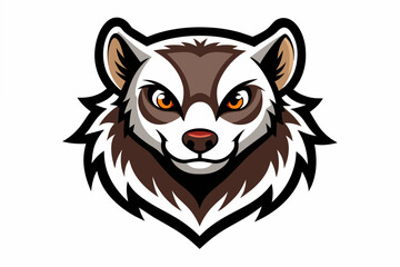 marten head logo vector illustration