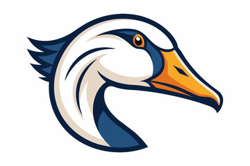 goose head logo vector illustration
