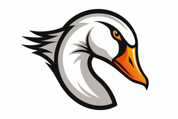 goose head logo vector illustration