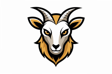 goat head logo vector illustration