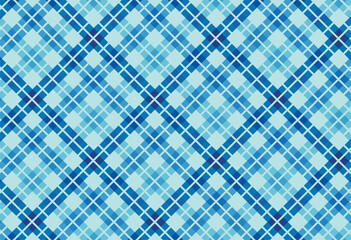 Seamless checkered vector pattern. Seamless checkered vector pattern. Coarse vintage Blue plaid fabric texture. Abstract geometric background. Tablecloth for picnic Texture...