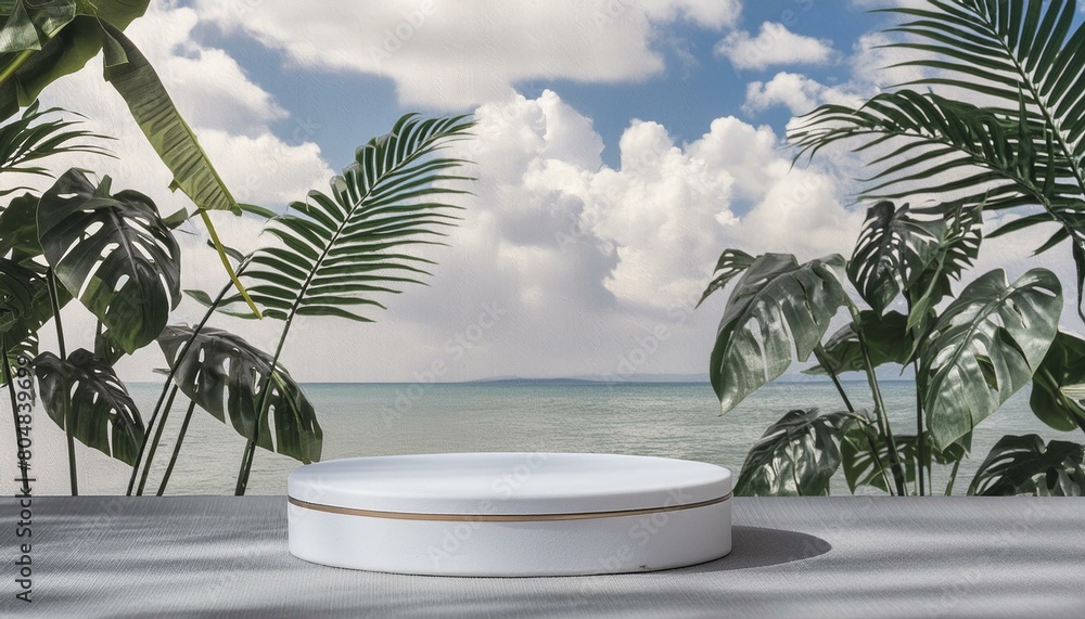 Poster 3d rendering abstract platform podium product presentation backdrop