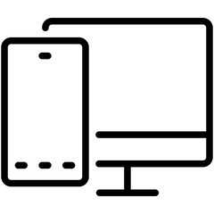 devices line icon