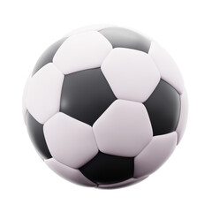 soccer football kick sport game equipment 3d icon illustration render design.