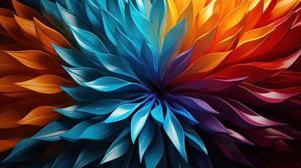 An Colorful Optical Rainbow Illusion Of Whirling Motion