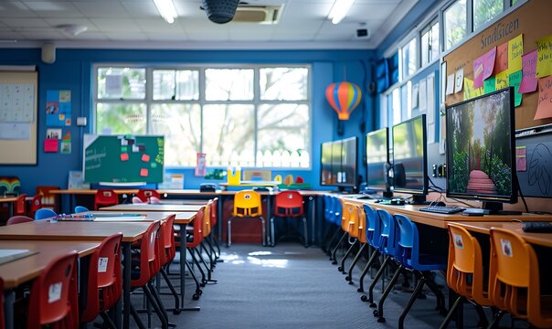 Education revolution, classrooms transformed into digital hubs