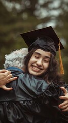 Beaming Graduate Embraces Beloved Professor After Completing Degree