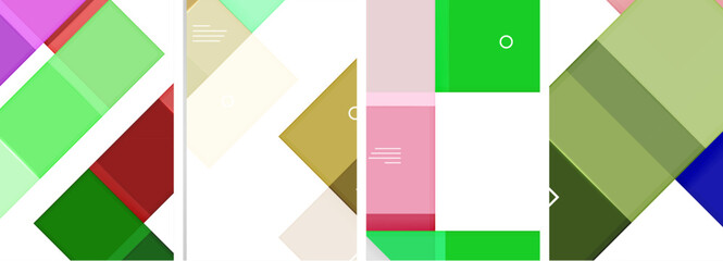 Vibrant squares in various colors create a colorful pattern on a white background, showcasing the beauty of colorfulness in art and design