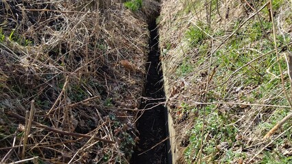 古い農業用水の水路
