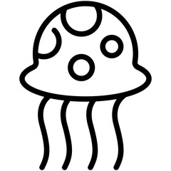 jellyfish line icon
