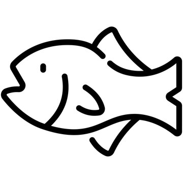 recommend clip art: fish line icon