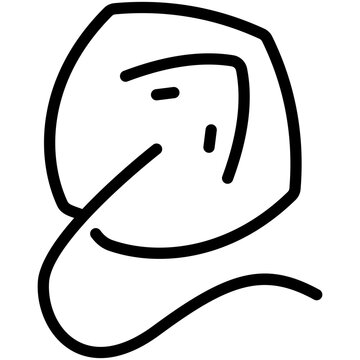 recommend clip art: stingray line icon