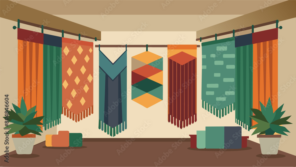 Poster the walls of the hotel are adorned with handcrafted tapestries made from recycled fabrics adding a t