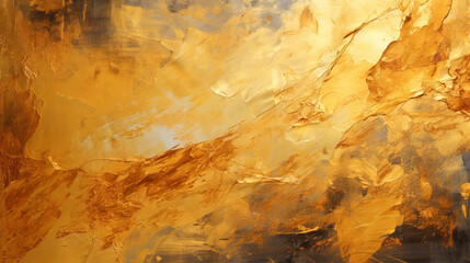 Shiny Gold Color Beautifully Splashed Grey Background