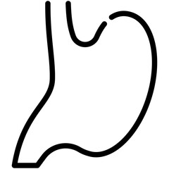 stomach line icon