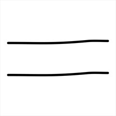 Modern scrible abstract line vector element