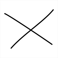 Modern scrible abstract line vector element