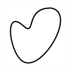 Modern scrible abstract line vector element