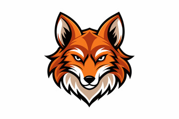 dhole head logo vector illustration