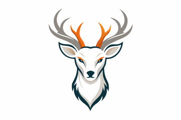 deer head logo vector illustration