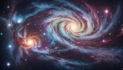 Obraz premium space galaxy in space