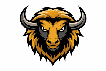 buffalo head logo vector illustration