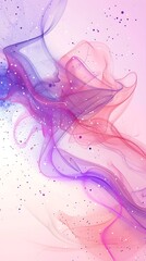 Crypto Tech Background: White Backdrop with Vibrant Purple and Pink Gradient, AI Theme